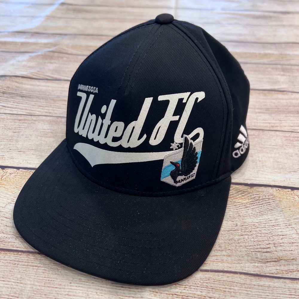 Adidas Minnesota United FC MNUFC Youth Black Snapback Hat MLS Soccer Cap